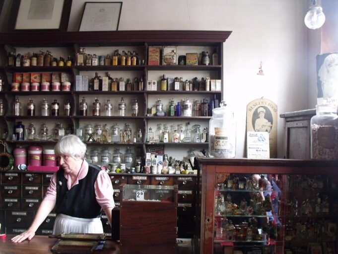 Best Subscription-Free Wearables Black Country Living Museum - The Village Centre - H. Emile Doo Chemist & Druggist - inside the chemist's