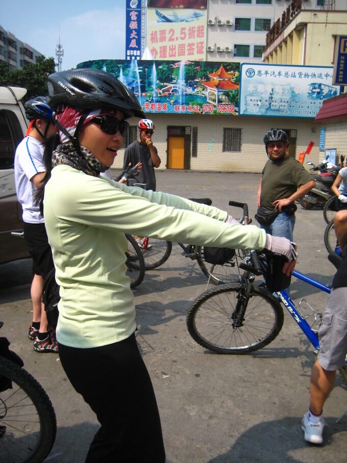 Treadmill Sensors Compared Grace Demonstrates Biking Safety